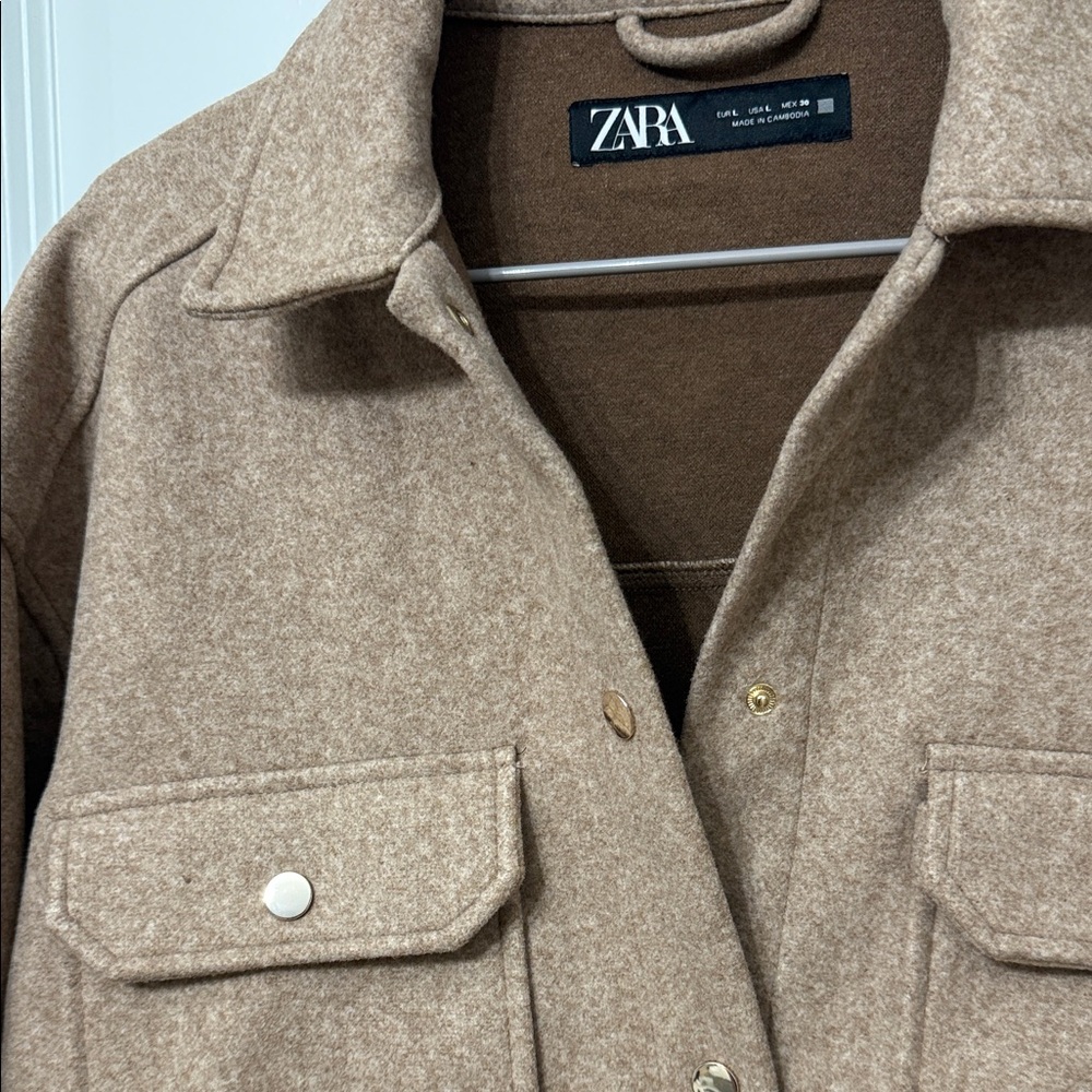 Zara Women's Brown Utility Jacket - Picture 2 of 2